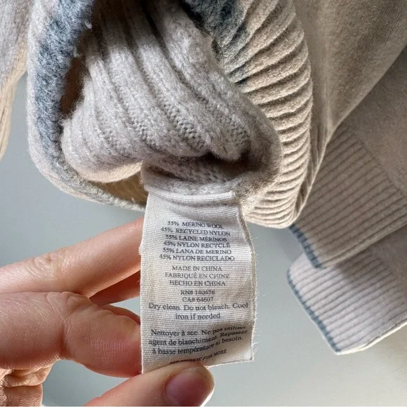 Faherty Wool Oversized Sweater - Picture 4 of 7